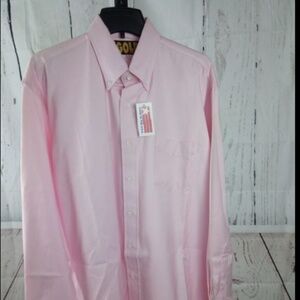 Gold 24K Premium Size L Pink LS Dress Shirt